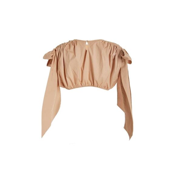 Andrea Iyamah | Halima Cotton-Blend Cropped Top - Picture 4 of 9